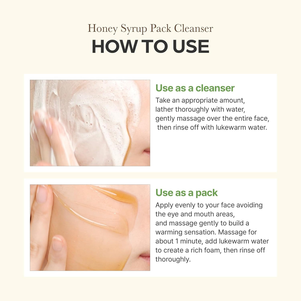 Detailed label of Im From Honey Syrup Pack Cleanser