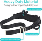 Bariatric medical nursing mobility assist belt close up