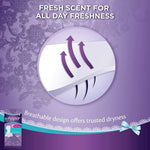 Whisper clean and fresh liners key features and thickness