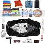 IFARADAY travel duffel bag padded shoulder strap detail