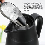 Dumfoin insulated jug pouring mechanism detail