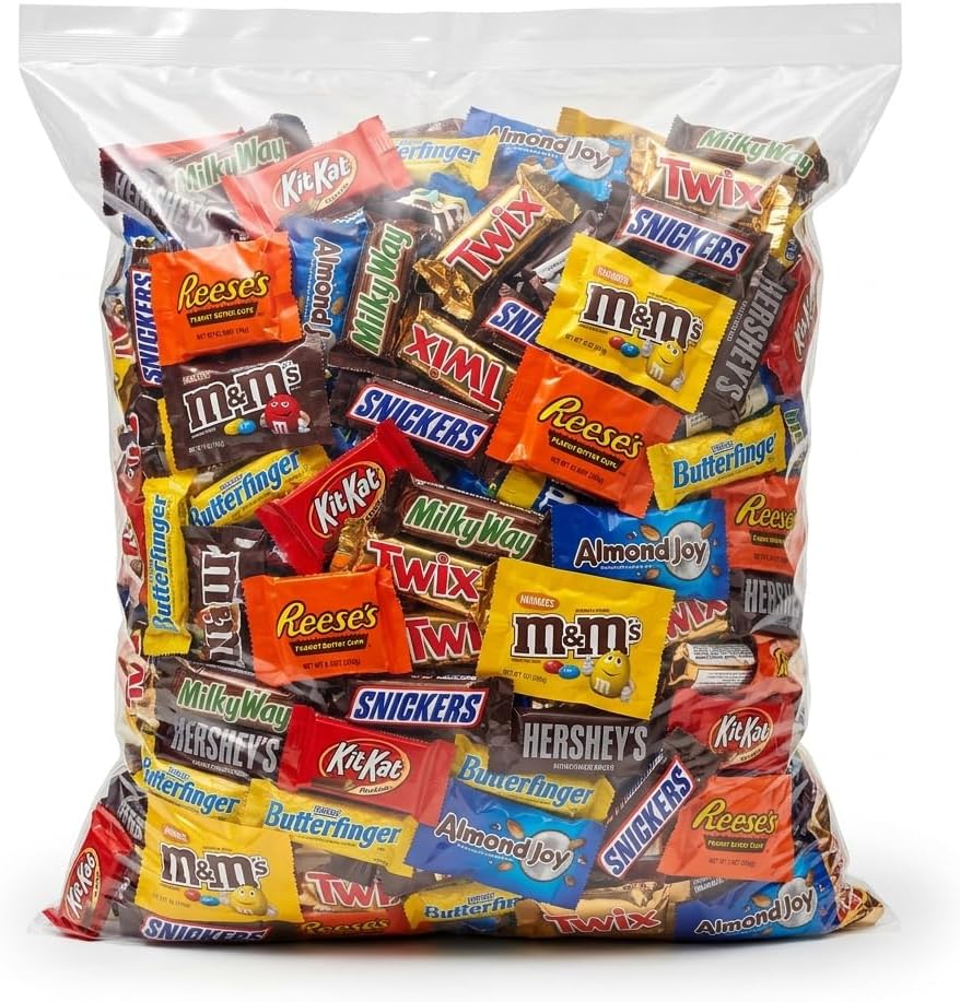 Munchique Chocolate Candy Variety Pack front view showing assorted USA imported snacks