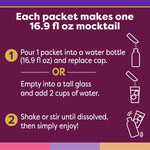 Crystal Light mai tai flavor packet packaging details