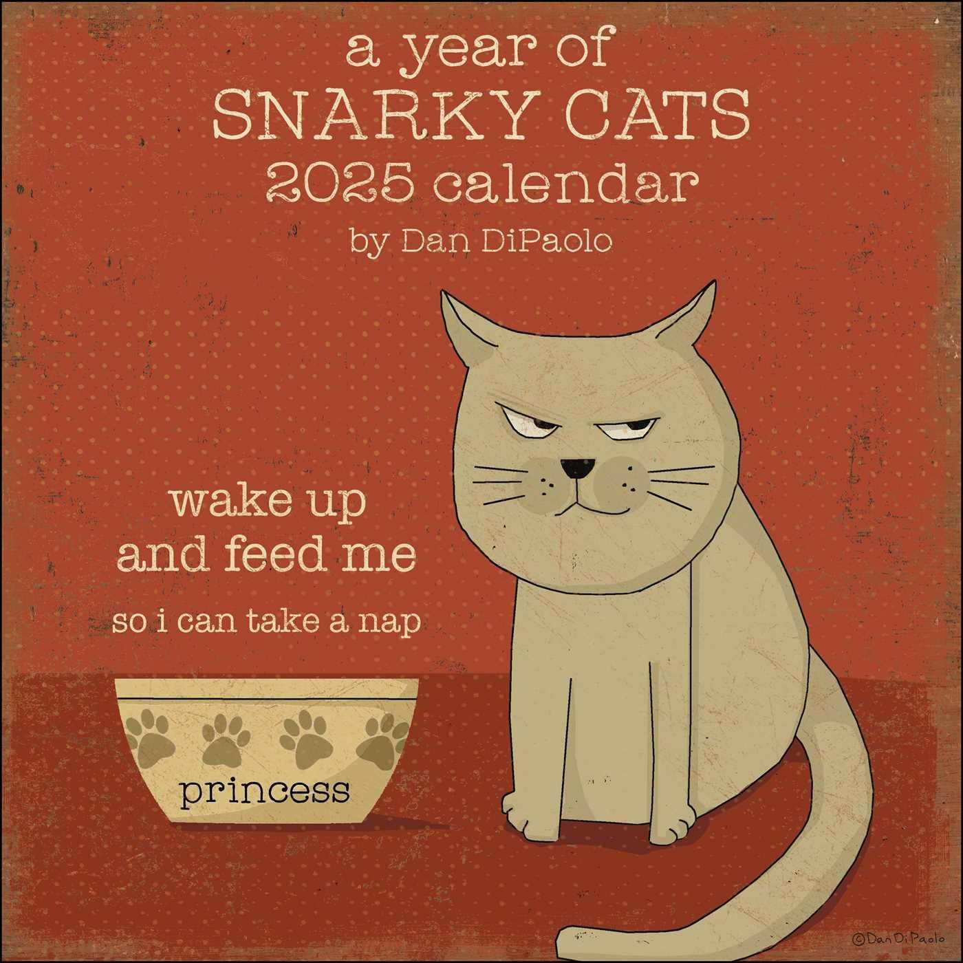 A Year of Snarky Cats 2025 Wall Calendar - Image 1