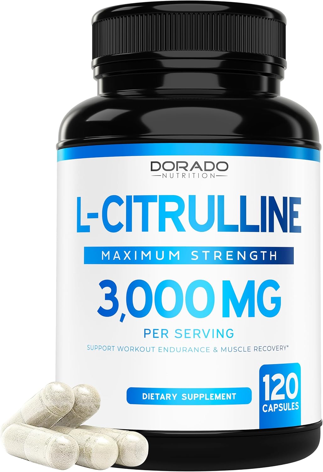L Citrulline 3000mg Supplement (360 Capsules) Support L Arginine & Nitric Oxide Pills - L-Citrulline For Men & Women - Muscle Recovery & Pump Supplement - 3rd Party Tested, Vegan, Non-GMO - USA Made - Image 9
