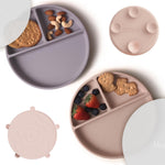 Moonkie silicone suction plates for baby front view