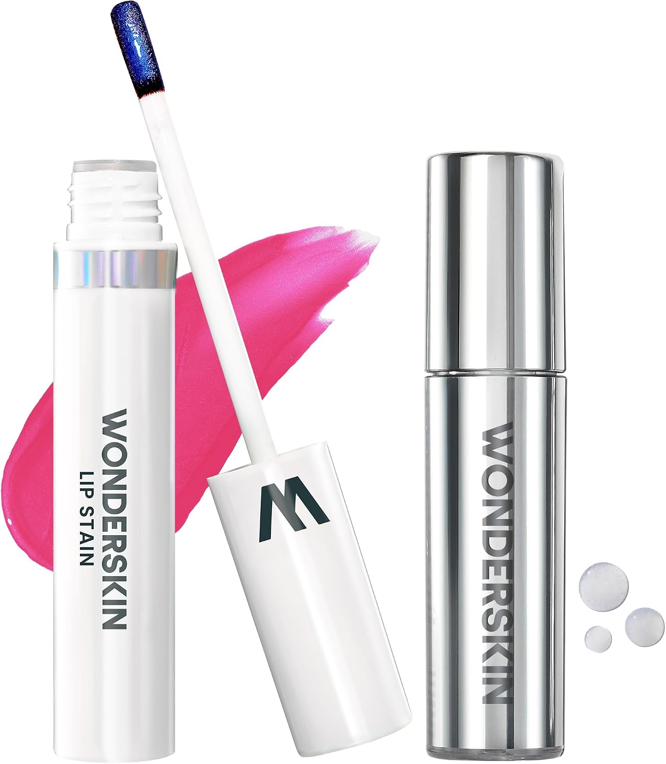 Wonderskin Lip Stain Peel Off Masque Neon Rose kit front view showing the product packaging.