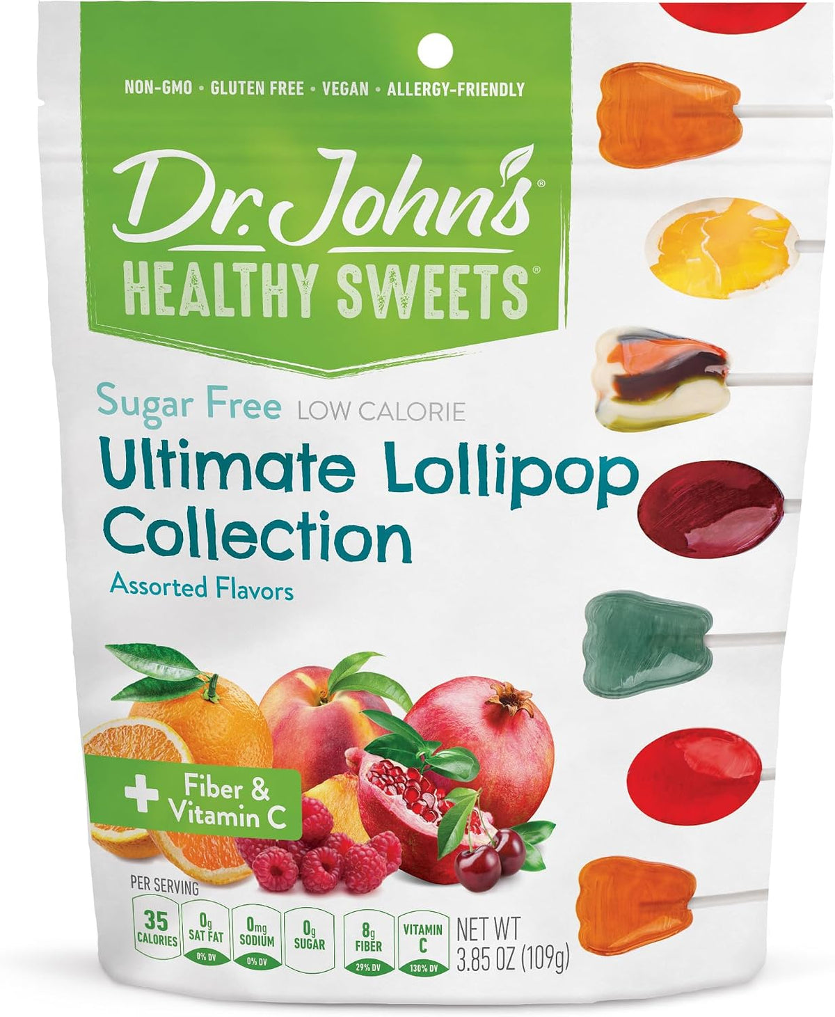 Dr. John's Sugar Free Candy, Healthy Lollipops with Zero Sugar, Low Calorie Snacks, Keto Friendly Hard Candy Sweets, Chocolate Oval, 60 Count, 1 LB - Image 13