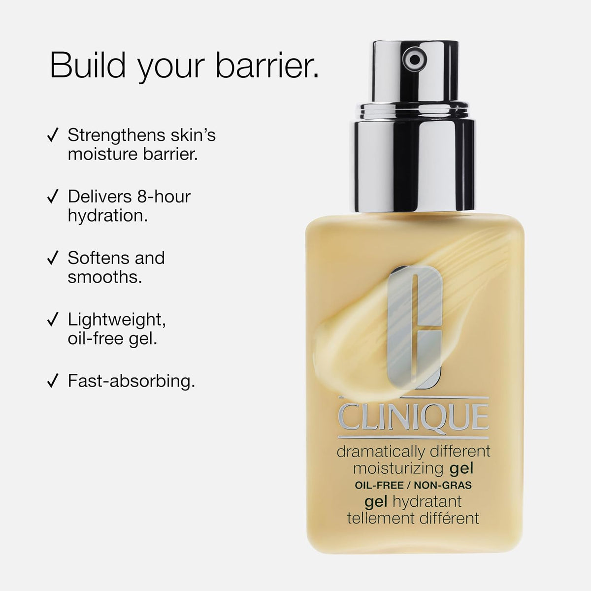 Clinique oil-free moisturizing gel texture and consistency shot