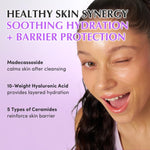 Back label details of Eqqualberry Bakuchiol Plumping Capsule Toner with ingredients and volume.