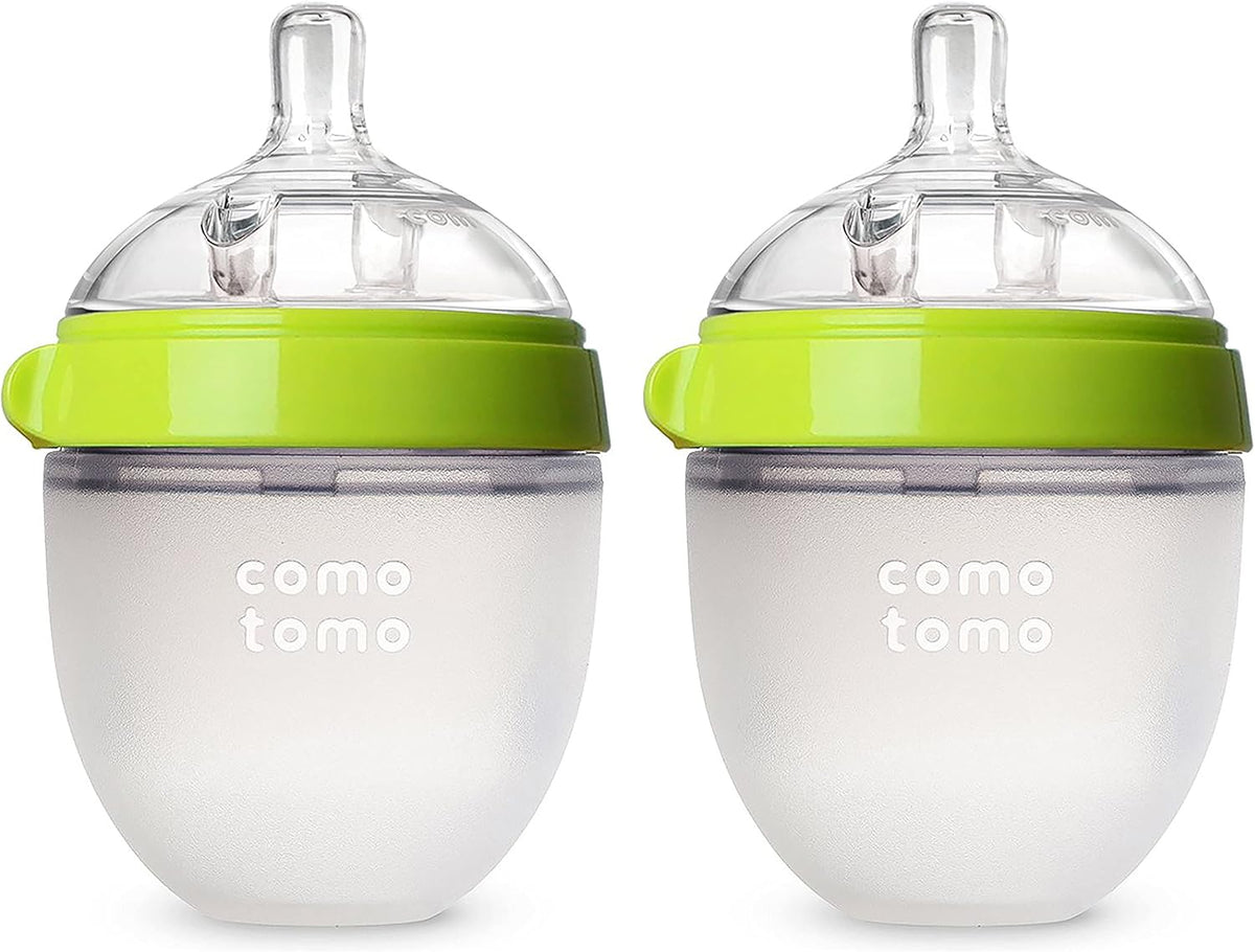Comotomo Baby Bottle Single Pack, Green, 5oz - Image 12