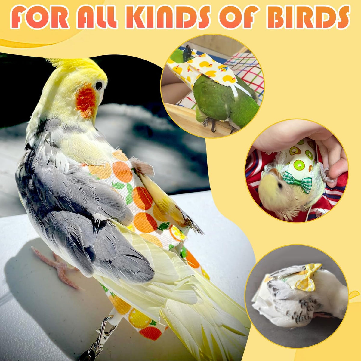 Bird nappy pants waterproof lining texture view