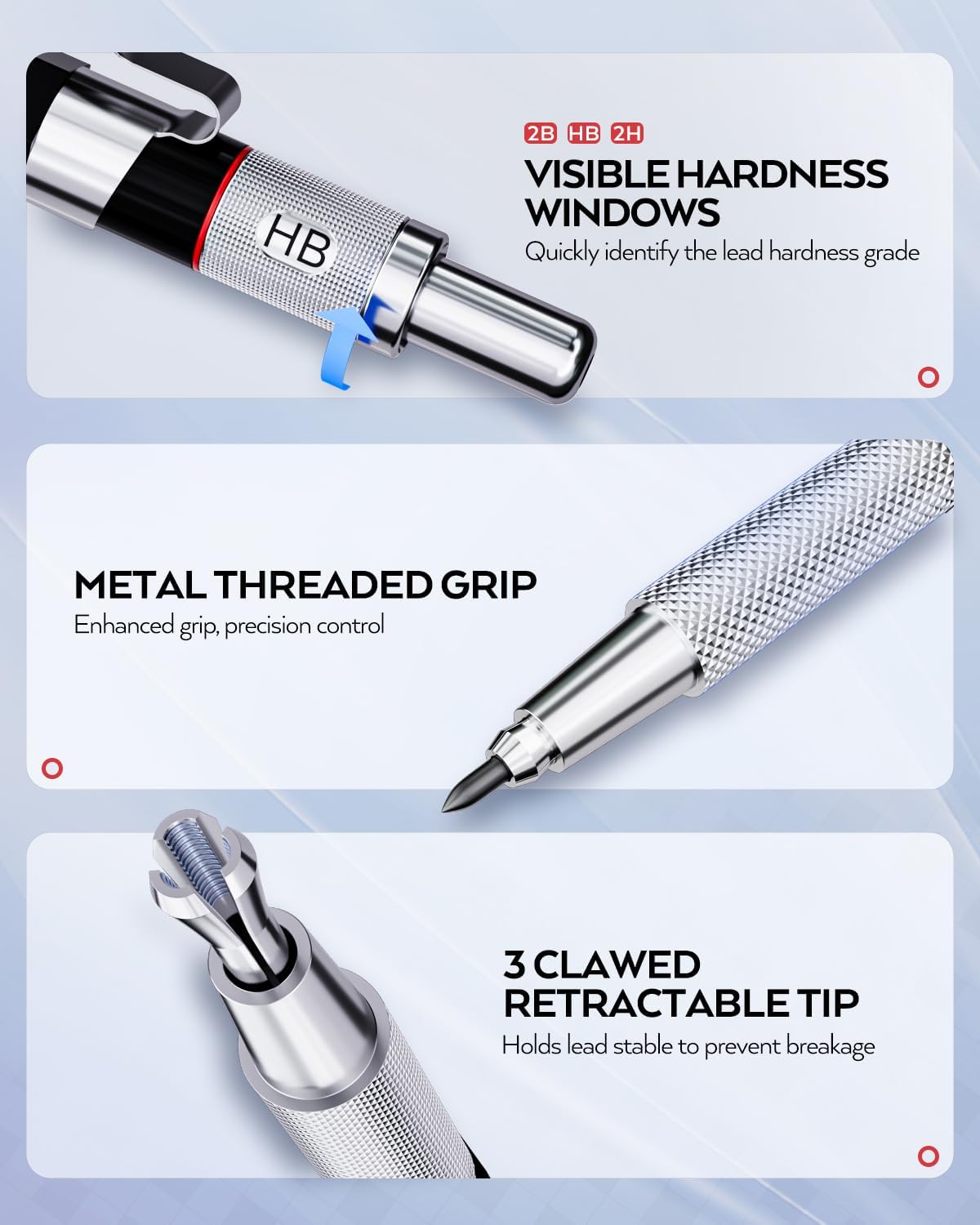 Nicpro metal drafting pencils collection