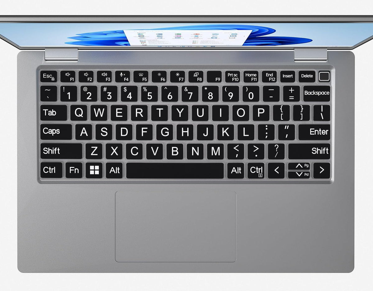 Large Print Keyboard Cover for Dell Latitude 7420 7430 7440 7450 7410 14", Latitude 3440 3450 5450 5440 5420 5430 5431, Latitude 9420 9430 14, Latitude 9510 9520 7520 15" Laptop -Black - Image 8