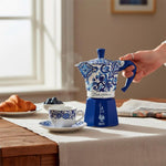 Bialetti designer moka pot packaging display