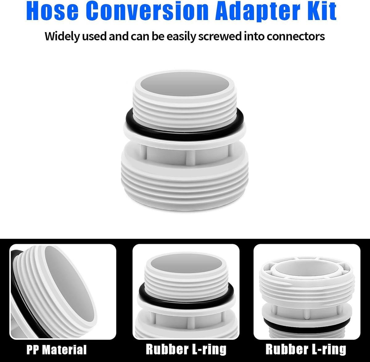 Alocs pool filter hose fitting rubber O-ring detail