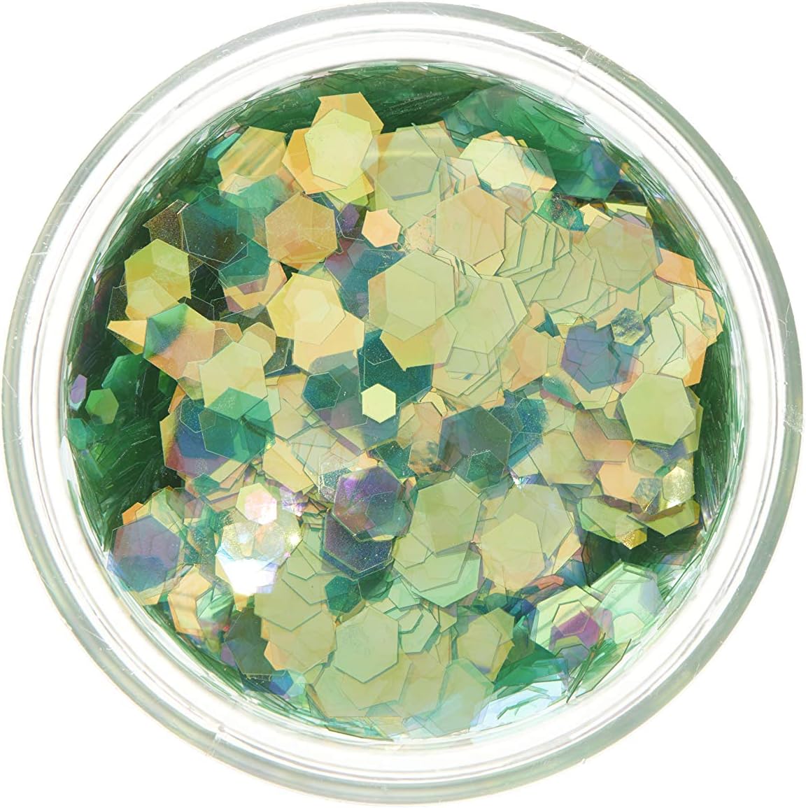 Moon Glitter face and body cosmetic glitter jar label