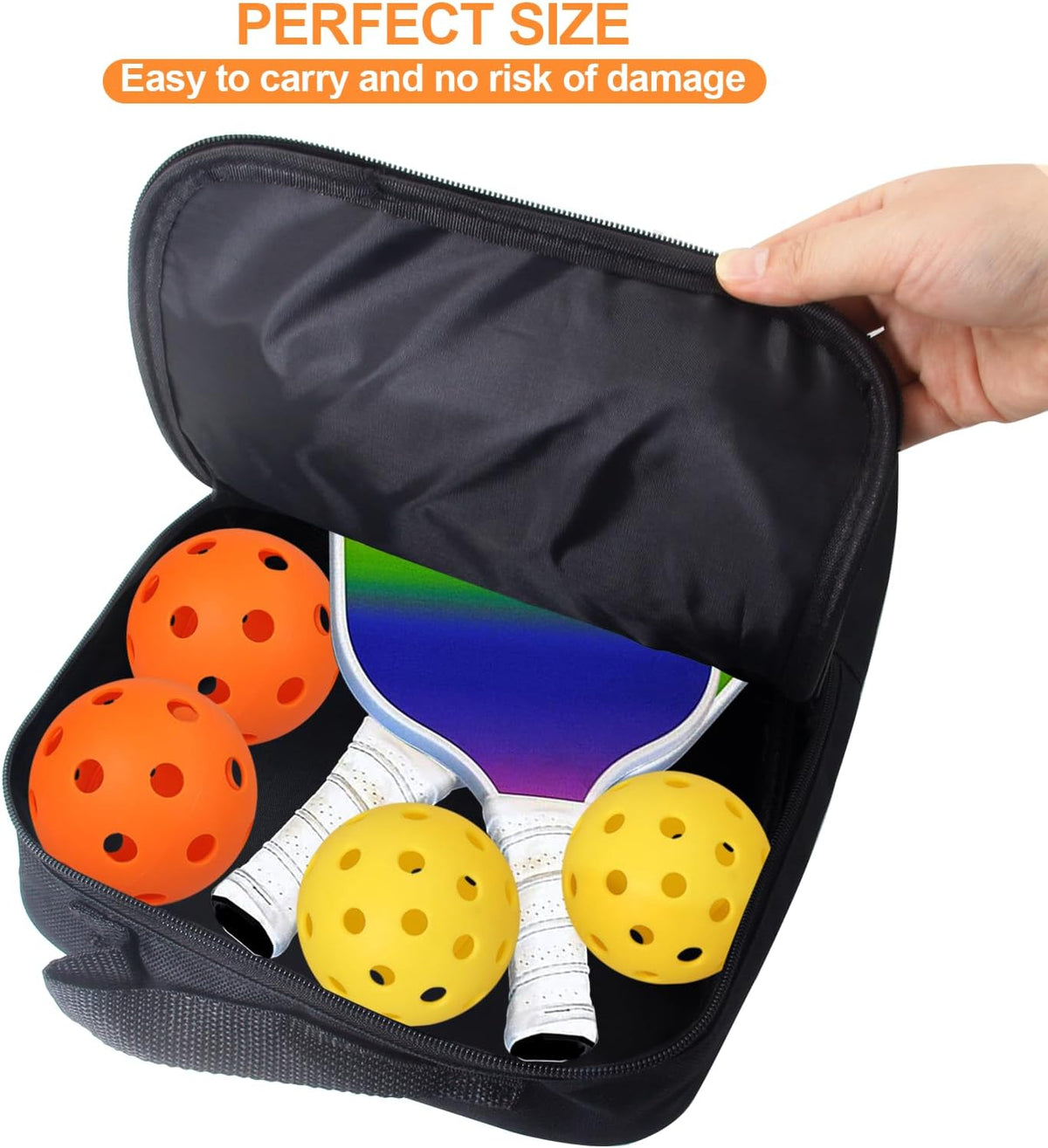 CATOSUM pickleball bag front pocket detail for essentials