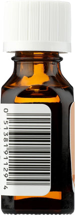 Aura Cacia pure essential oil dropper bottle label details