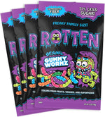 Rotten Sour Gummy Worms - Low Sugar, Low Calorie, 4g Prebiotic Fiber and 2g Protein, Gluten Free Candy - 5.3 oz Share Pack [2 Pack] - Image 10