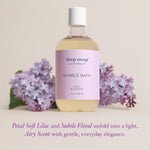 Deep Steep sulfate-free bath soak texture demonstration