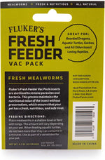 Fluker's imported USA premium insect variety mix food package layout.
