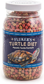 Flukers Aquatic Turtle Diet front view container for aquarium reptile feeding