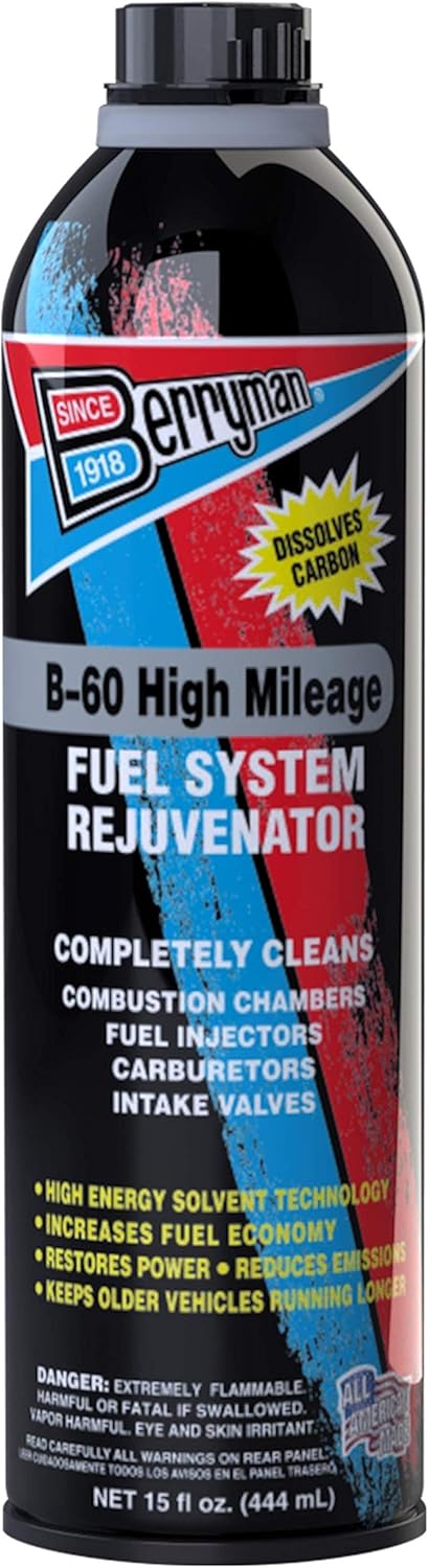 Berryman High Mileage Fuel System Rejuvenator front view pour can