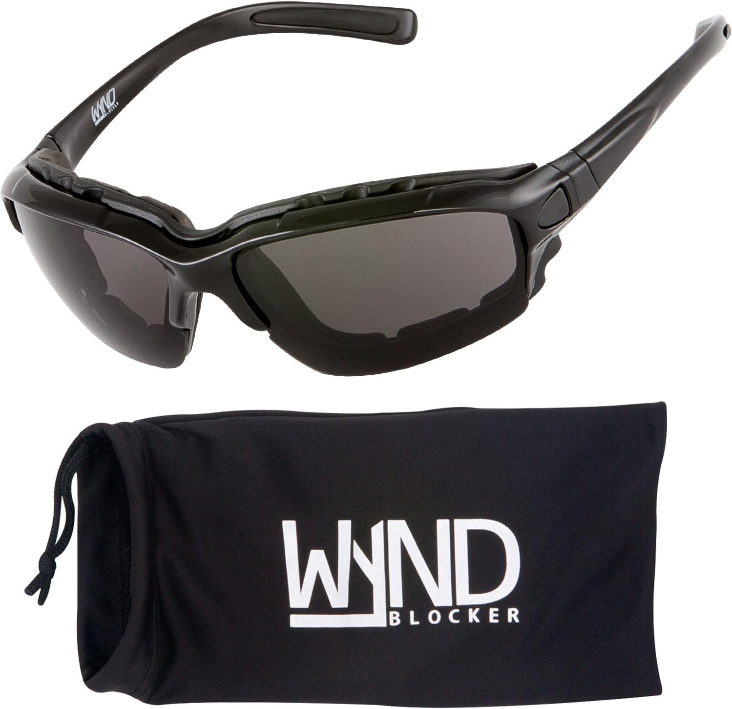 Wynd Blocker polarized motorcycle riding sunglasses front view