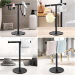 KEWANNO T-shape towel rack weighted base closeup
