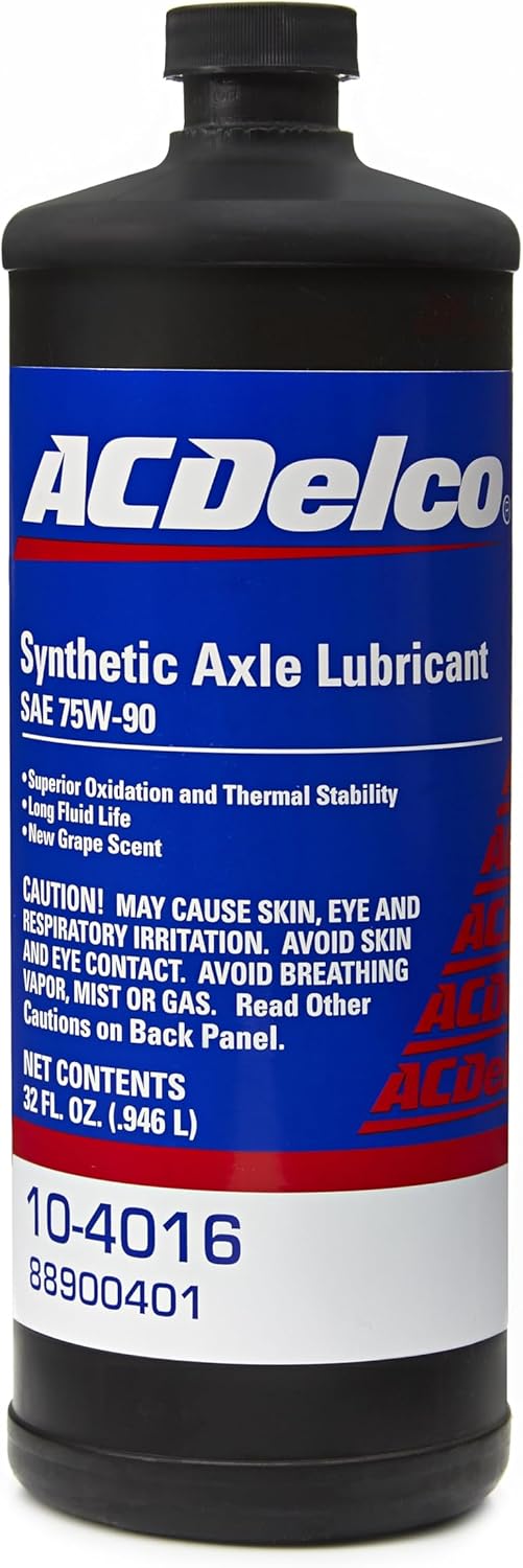 ACDelco 10-4016 32 Ounce Synthetic Axle Lubricant bottle front view.