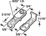 Slide-Co 16916 bi-fold door top pivot bracket components and steel clip
