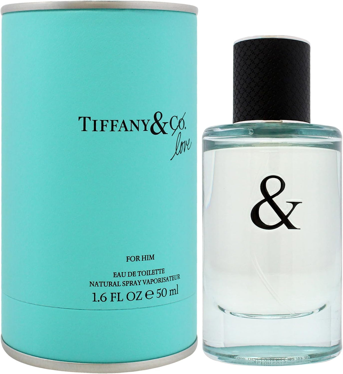 Tiffany Love for Him packaging box and bottle
