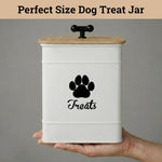 Detailed view of the powder coated finish on dog cookie jar