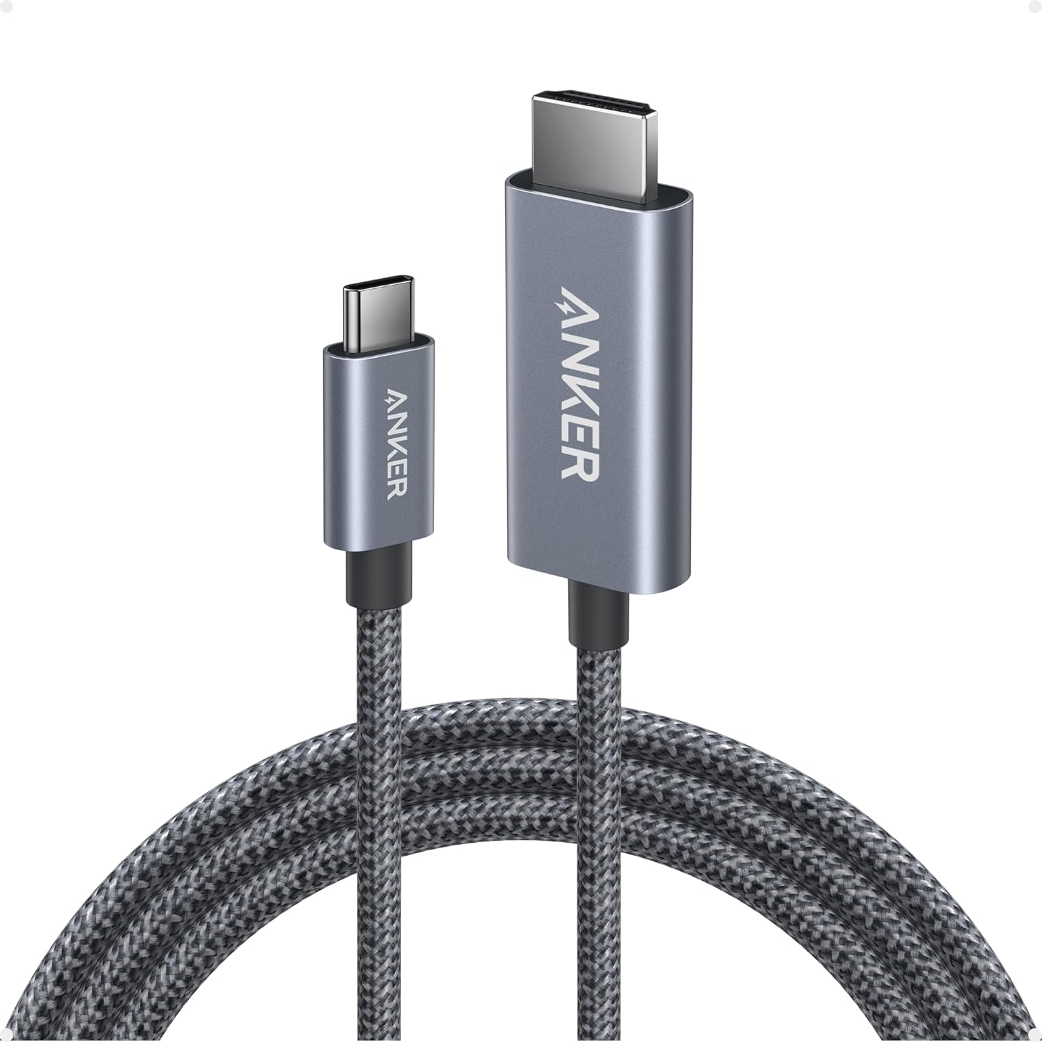 Anker USB C to HDMI cable front view for 4K streaming