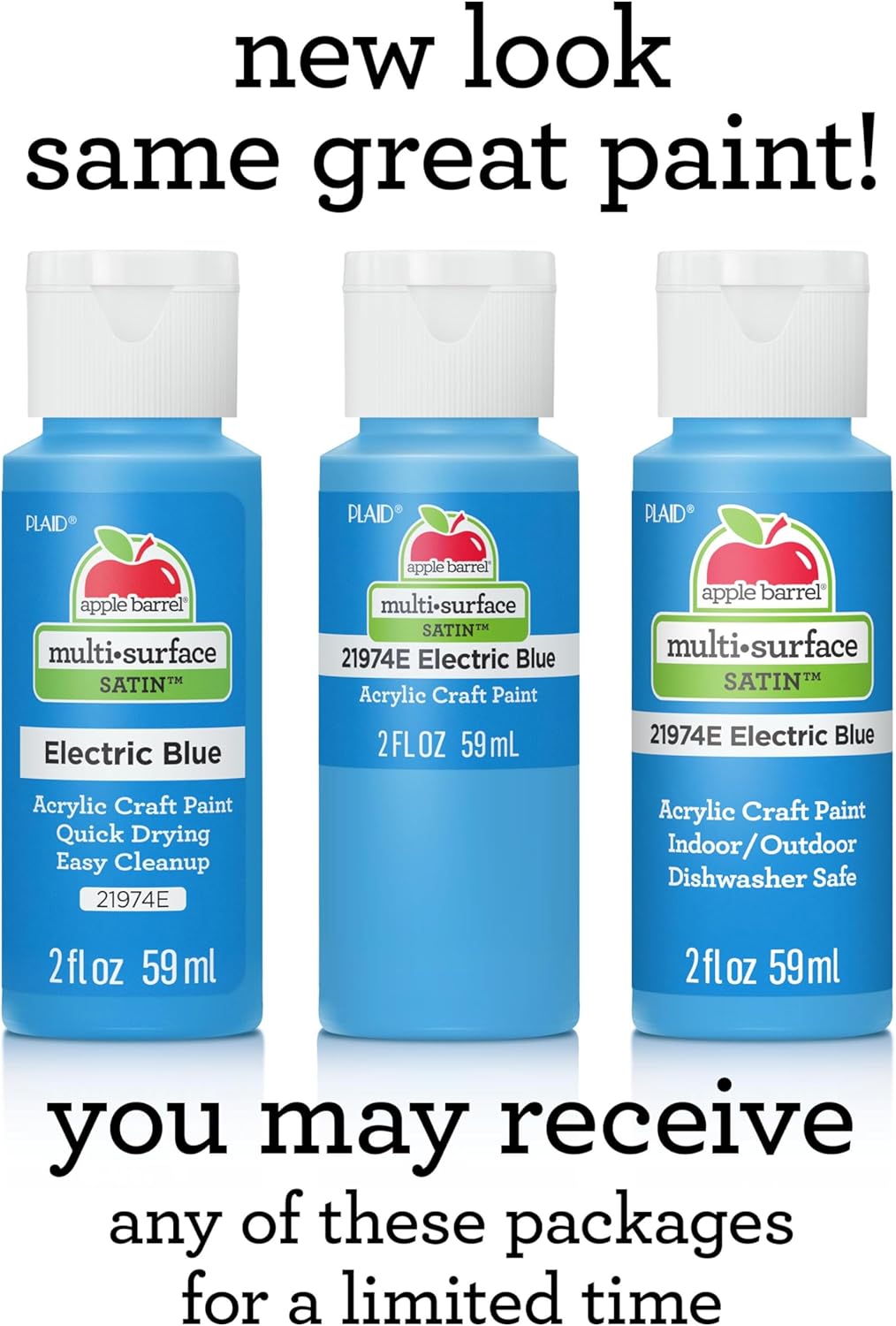 Apple Barrel acrylic paint bottle label and color code