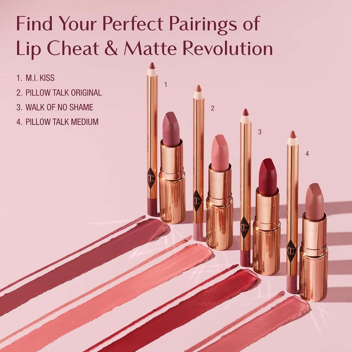 Full view of the Charlotte Tilbury transfer proof lip contour pencil ideal for creating fuller looking lips.