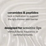Cocokind peptide infused lip plumping balm tube showing charm ring cap