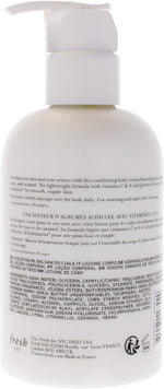 Fresh Sugar Lemon Body Lotion pump dispenser close up