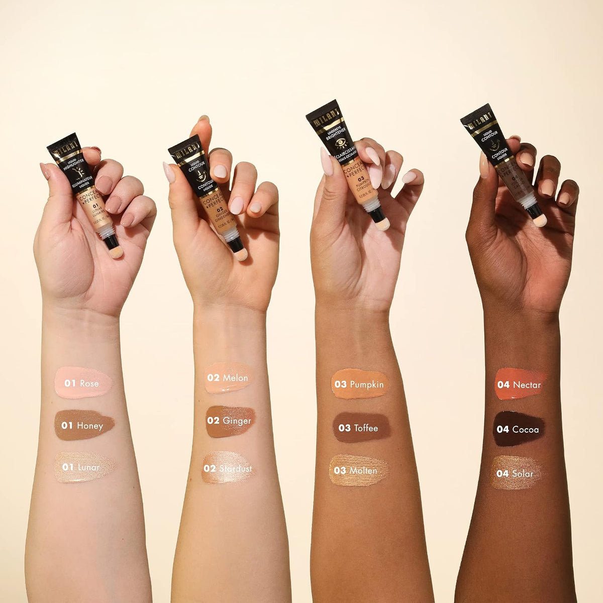 Side profile of Milani Conceal Plus Perfect Contour tube