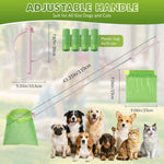Wzxlj.Y dog poop scoop with leak proof bag attachment mechanism close up