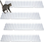 Nuanchu 12 Pieces Cat Deterrent Mat Cat Repellent Mat with Spikes Keep Dogs Off Counter Anti Pet for Outdoor Indoor Plants Garden Sofa Window(16 x 13 Inches,Clear) - Image 9