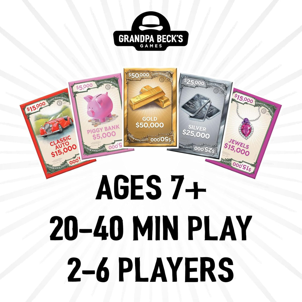 Grandpa Beck's Games Cover Your Assets Set Collection Card Game - Image 2