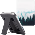 Bozhuorui Kindle Paperwhite stand case in forest design front view