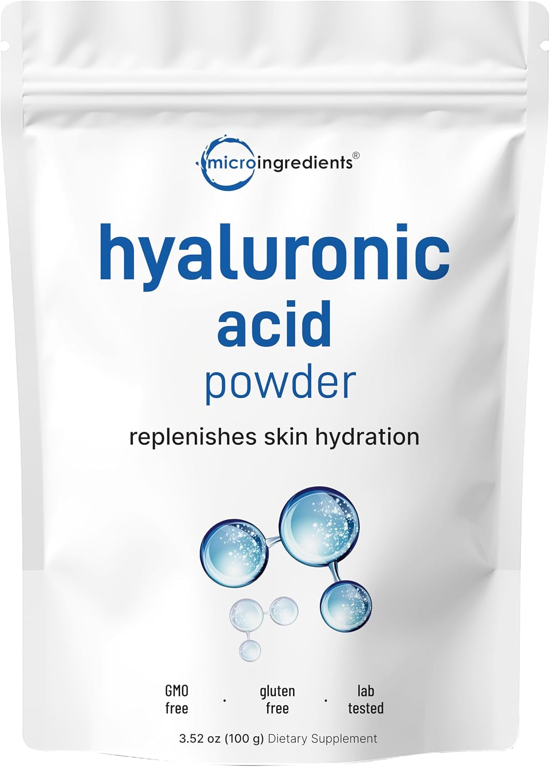 Micro Ingredients Hyaluronic Acid Serum Powder lifestyle and usage display