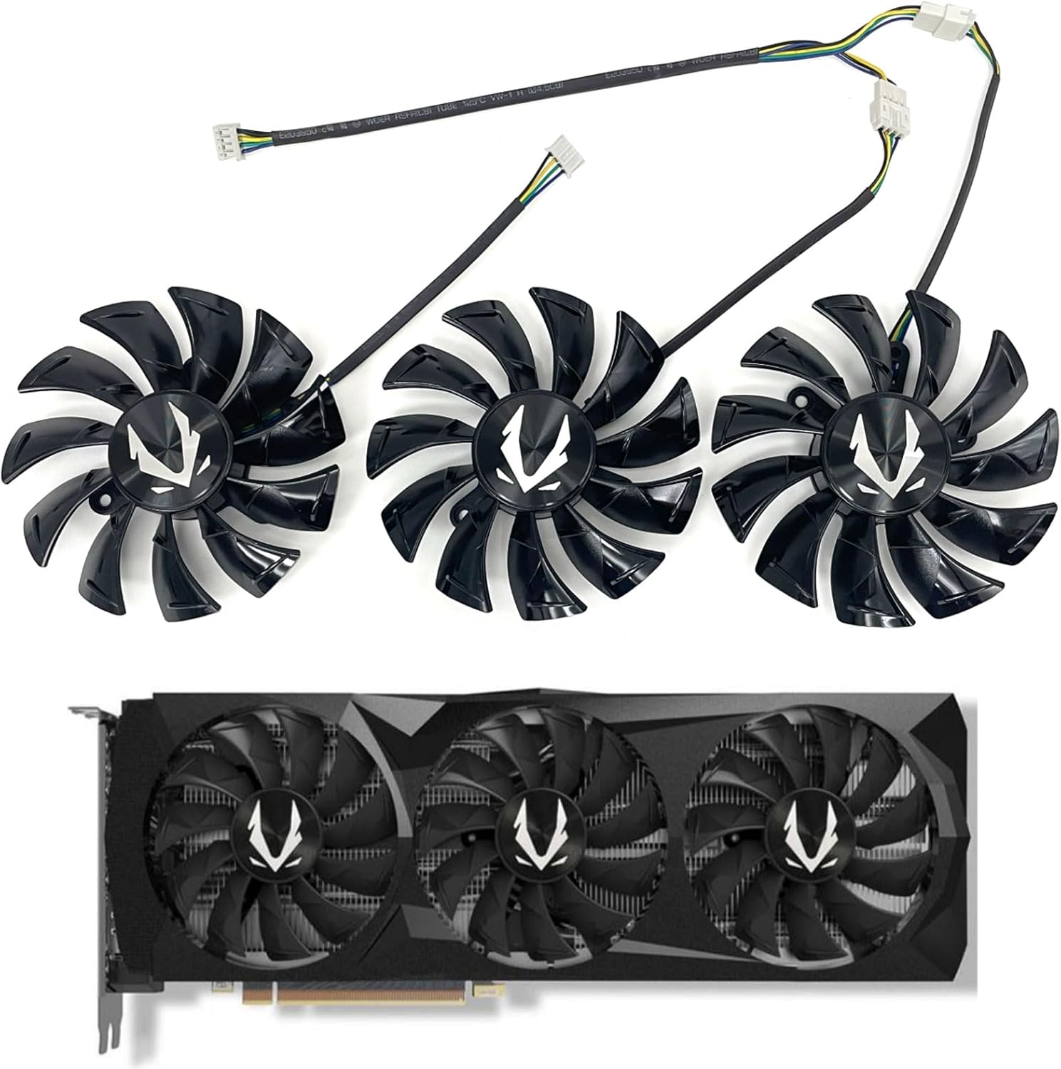 LTANDBR GA92S2U graphics card cooling fan front view showing the dual ball bearing hub and fan blades