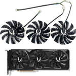 LTANDBR GA92S2U graphics card cooling fan front view showing the dual ball bearing hub and fan blades