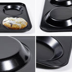 Yomvzake 4 inch muffin top pans set