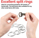 MAQIHAN silver keychain rings organized for home and office use