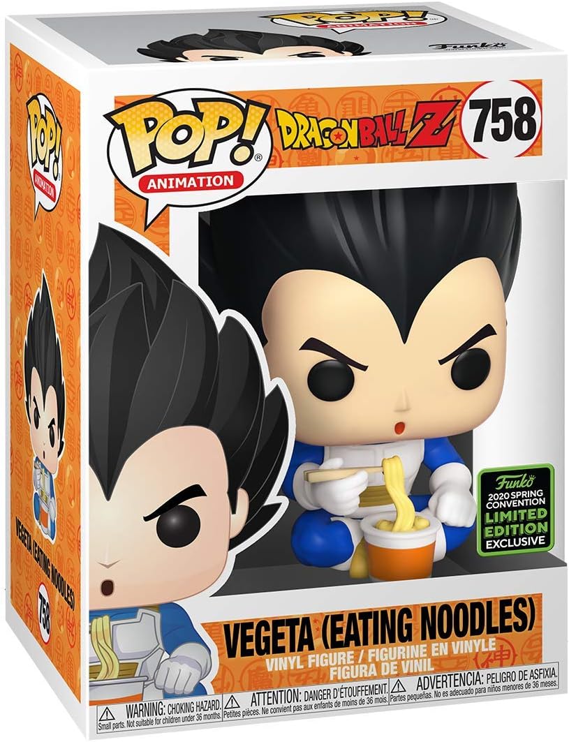 Funko Pop Dragon Ball Z Vegeta vinyl figure side angle